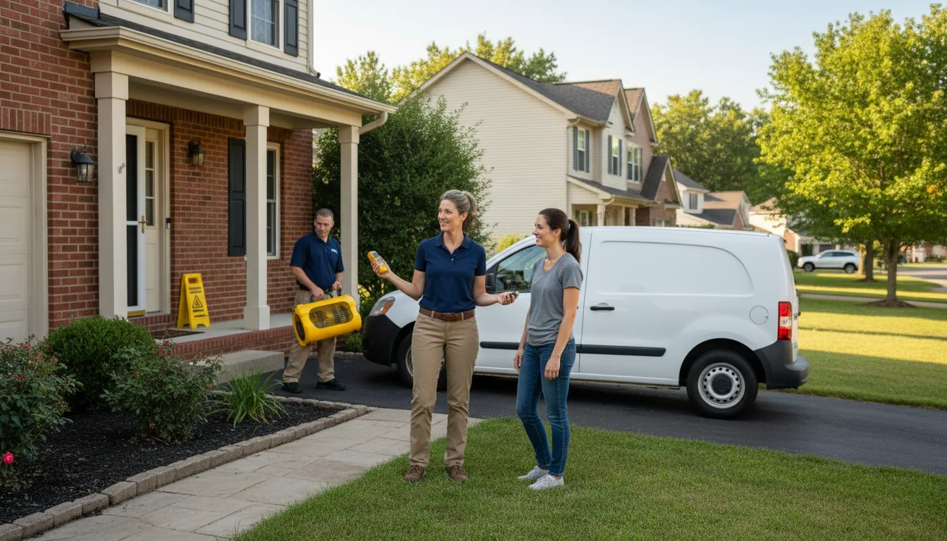 Residential water damage restoration in Waveland, MS